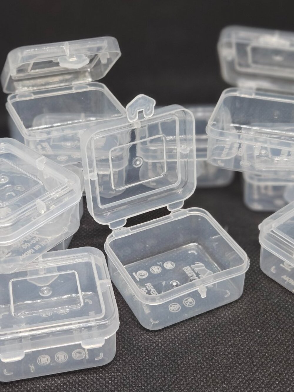 Lot of 15 Clear Mini Storage Box With Lid Brand New